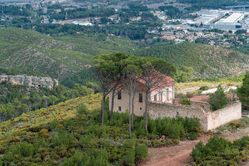 Landscape with an abandoned country house