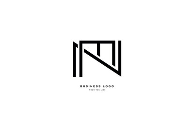 MN, NM, Abstract Logo monogram