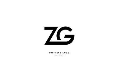 Obraz premium ZG, GZ, Z, G, Abstract Letters Logo Monogram