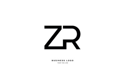 ZR, RZ, Z, R, Abstract Letters Logo monogram
