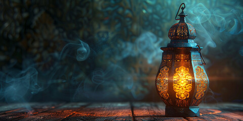Ramadan Kareem. Ramadan lantern on glowing background for Holy month Ramadan celebration - 745376462
