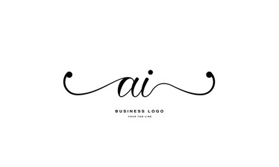 AI,. IA, A, I, Abstract Letters Logo Monogram