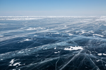Ice of Lake Baikal