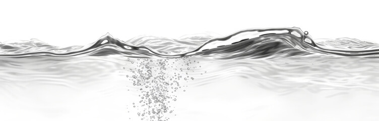 water level with with gentle waves. 