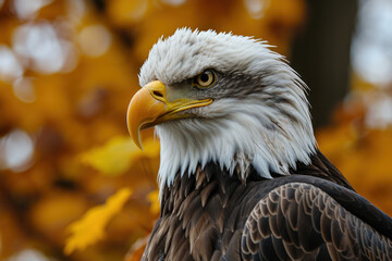 Fototapeta premium close up Portrait of a American bald eagle