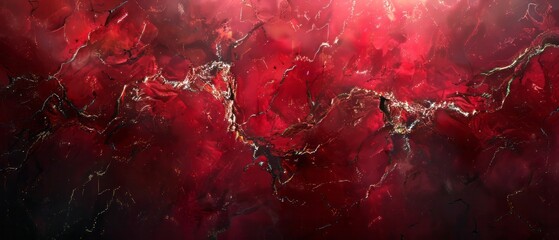 Red marble background with rich, earthy tones and vibrant veins