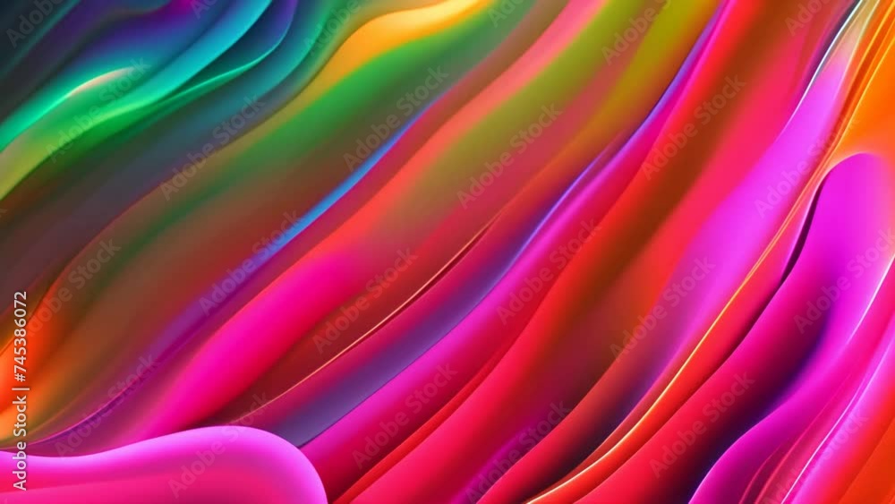 Poster close up of colorful lines generative ai