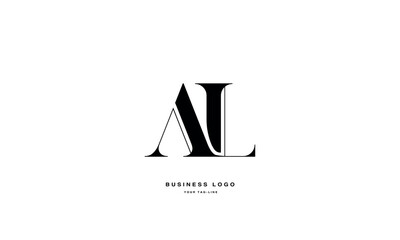 AL, LA, A, L, Abstract Letters Logo Monogram