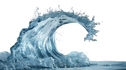 dynamic wave on white. 
