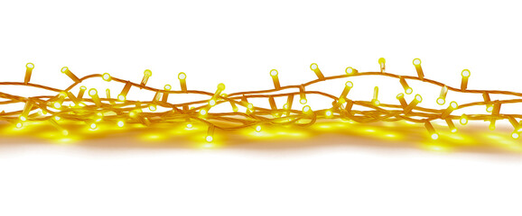 Cheerful Glow: Free Downloadable Christmas Lights Graphic