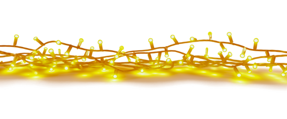 Cheerful Glow: Free Downloadable Christmas Lights Graphic