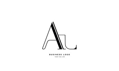 AL, LA, A, L, Abstract Letters Logo Monogram