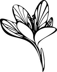tattoo, sketch, freehand drawing, floristry, flower, vector, leaves, petal, nature,