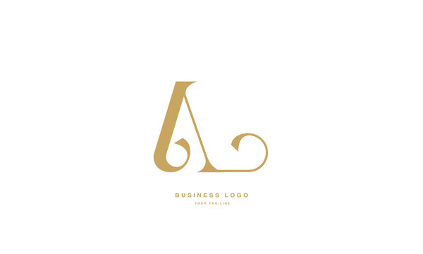 AL, LA, A, L, Abstract Letters Logo Monogram
