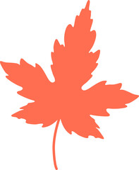 autumn leaves, different colors on  transparent, png . autumn mood. Isolated autumn elements. Maple leaves, birch