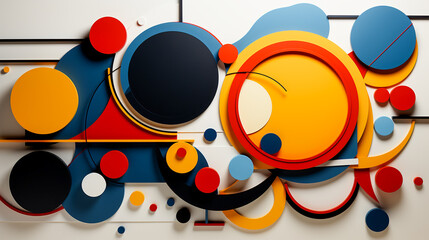 Obraz premium Vibrant 3D Composition. A Modern Composition. Abstract Brilliance