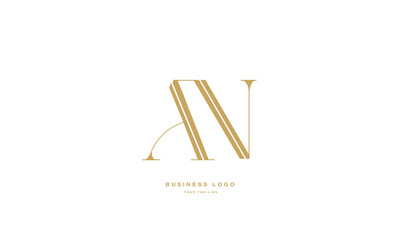 AN, NA, A, N, Abstract Letters Logo Monogram