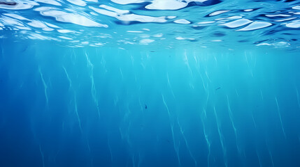 Obraz premium Abstract blue water wave texture, world water day concept, idea of saving water and protecting world environment