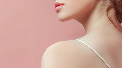 Female beautiful body close up. Beautiful perfect body. Cosmetic beauty procedures