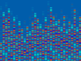 Dna test infographic. Dna test, barcoding, genome map. Graphic concept for your design - obrazy, fototapety, plakaty