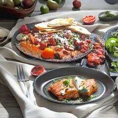 grilled chicken with vegetables