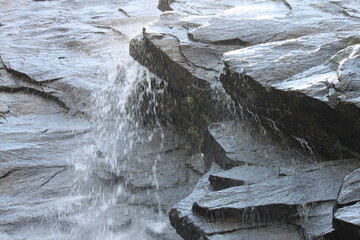 water flowing into stream