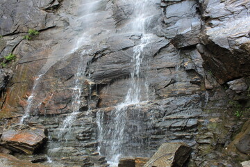 waterfall in the mountains