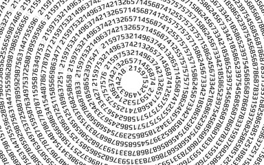 Abstract technology background with binary computer code. Digital Matrix. Vector illustration