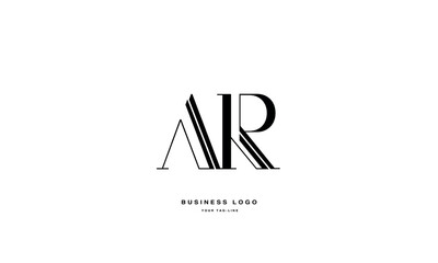 AR, RA, A, R, Abstract Letters Logo Monogram