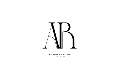 AR, RA, A, R, Abstract Letters Logo Monogram