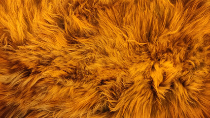 Red animal fur texture background