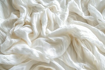 white silk fabric - obrazy, fototapety, plakaty