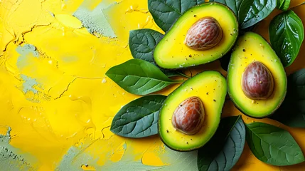Fototapeten Fresh Avocado.  Perfect Ingredient for Healthy Meals © EwaStudio