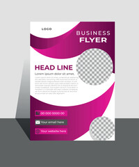 Corporate business flyer marketing agency template design set. marketing, business proposal, promotion, advertise, publication, cover page. vector illustration template in A4 size.
