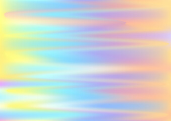 Holographic texture gradient background vector design. Pearlescent hologram dreamy cover.