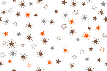 Stars childish vector seamless pattern graphic design. New Year gift wrapping pattern.