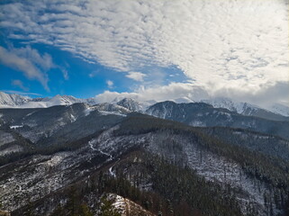 snow covered mountains, Tatra Mountains, Poland