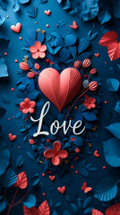 Love Concept. Trendy Graphic Love Text