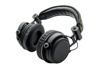Fototapeta na wymiar Professional studio headphones for quality sound, cut out - stock png.