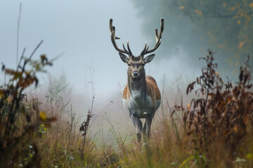 Fototapeta premium Deer in the Morning forest