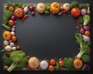 Blackboard Vegetable frame