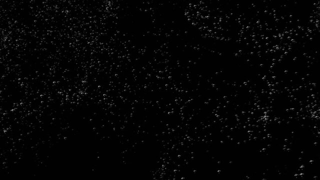 White particle dust waving on black background..Animation cyber or technology background.. Fast energy flying wave.