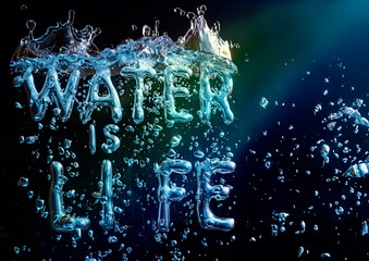 water is life. World Water Day, save water.4