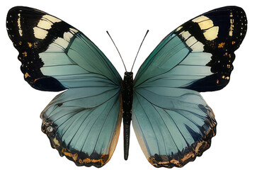 Butterfly isolated on transparent background, png Monarch butterfly with wings Digital illustration...