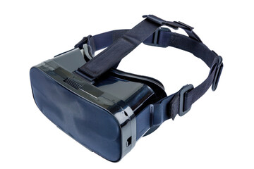 Modern VR headset for immersive virtual reality experience, cut out - stock png.