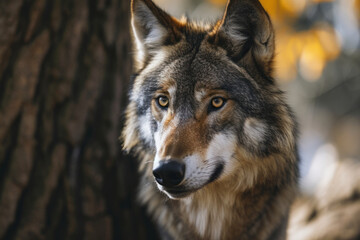 Fototapeta premium grey wolf portrait