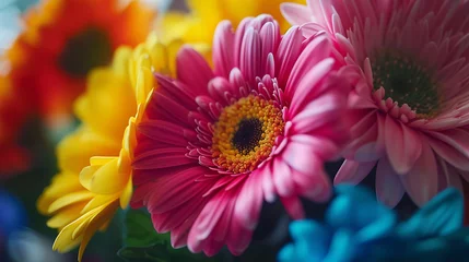 Keuken spatwand met foto Explosão de Flores Rosas Capturando a Beleza Vibrante de uma Árvore de Cerejeira em Fundo Natural © Alexandre