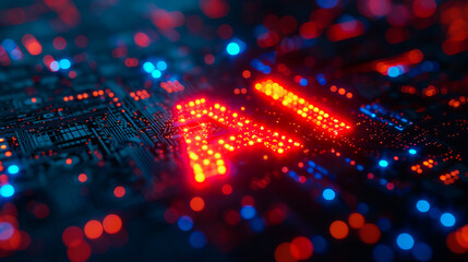 Futuristic Engineering.   Inside the AI Chip Circuitry.  The Core of Innovation