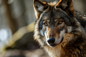 Obraz premium grey wolf portrait