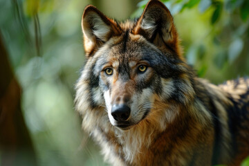 Fototapeta premium grey wolf portrait